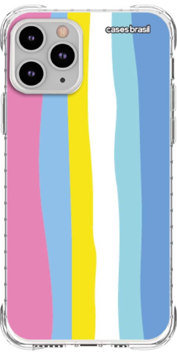 Capinha para Celular Arco-íris Vertical Colorido