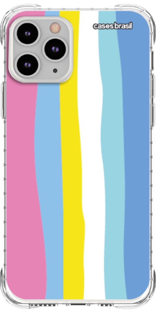 Capinha para Celular Arco-íris Vertical Colorido