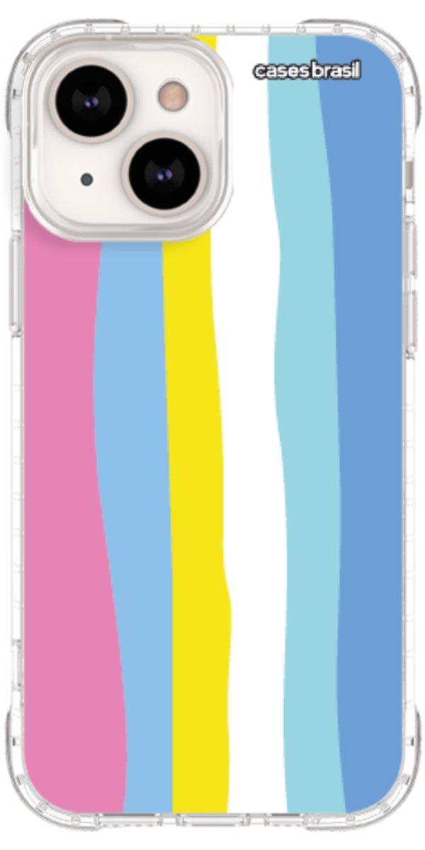 Capinha para Celular Arco-íris Vertical Colorido