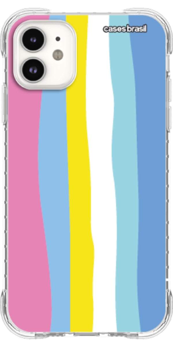 Capinha para Celular Arco-íris Vertical Colorido