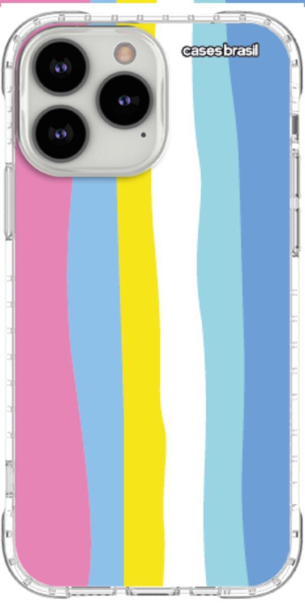 Capinha para Celular Arco-íris Vertical Colorido