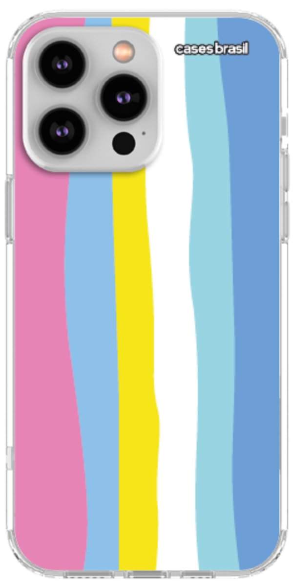 Capinha para Celular Arco-íris Vertical Colorido