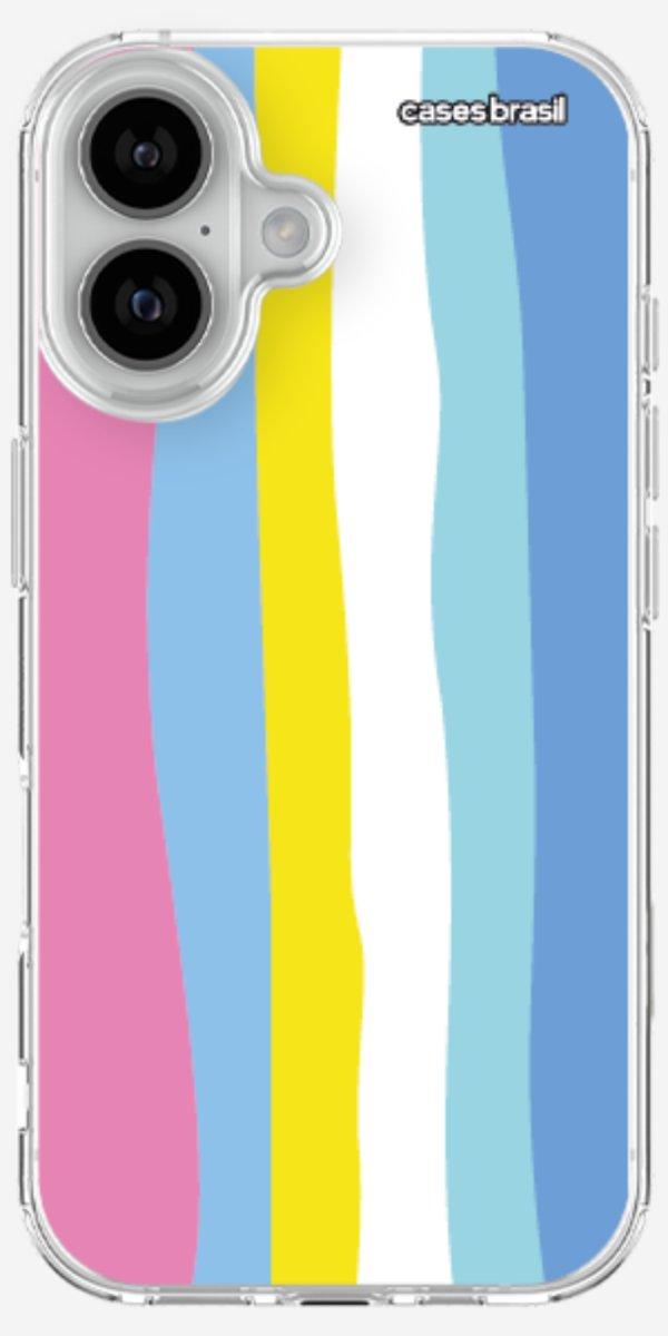 Capinha para Celular Arco-íris Vertical Colorido