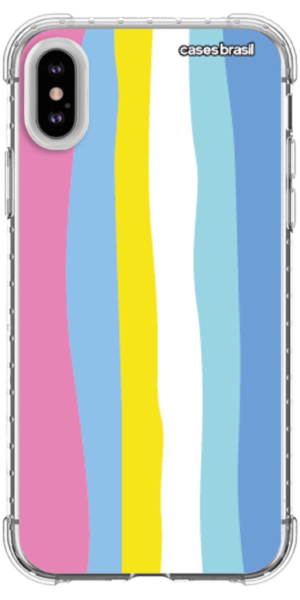 Capinha para Celular Arco-íris Vertical Colorido