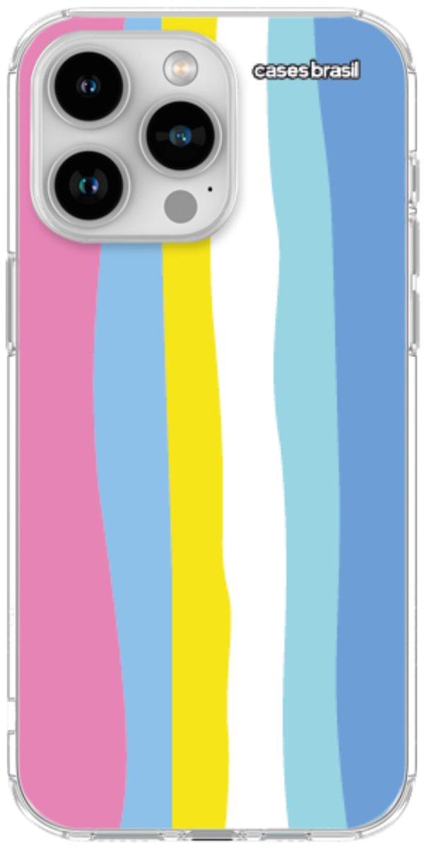 Capinha para Celular Arco-íris Vertical Colorido