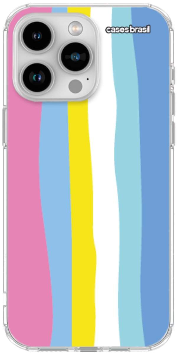 Capinha para Celular Arco-íris Vertical Colorido