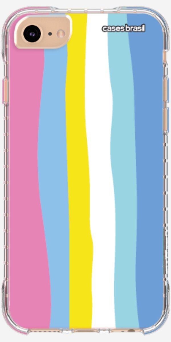 Capinha para Celular Arco-íris Vertical Colorido