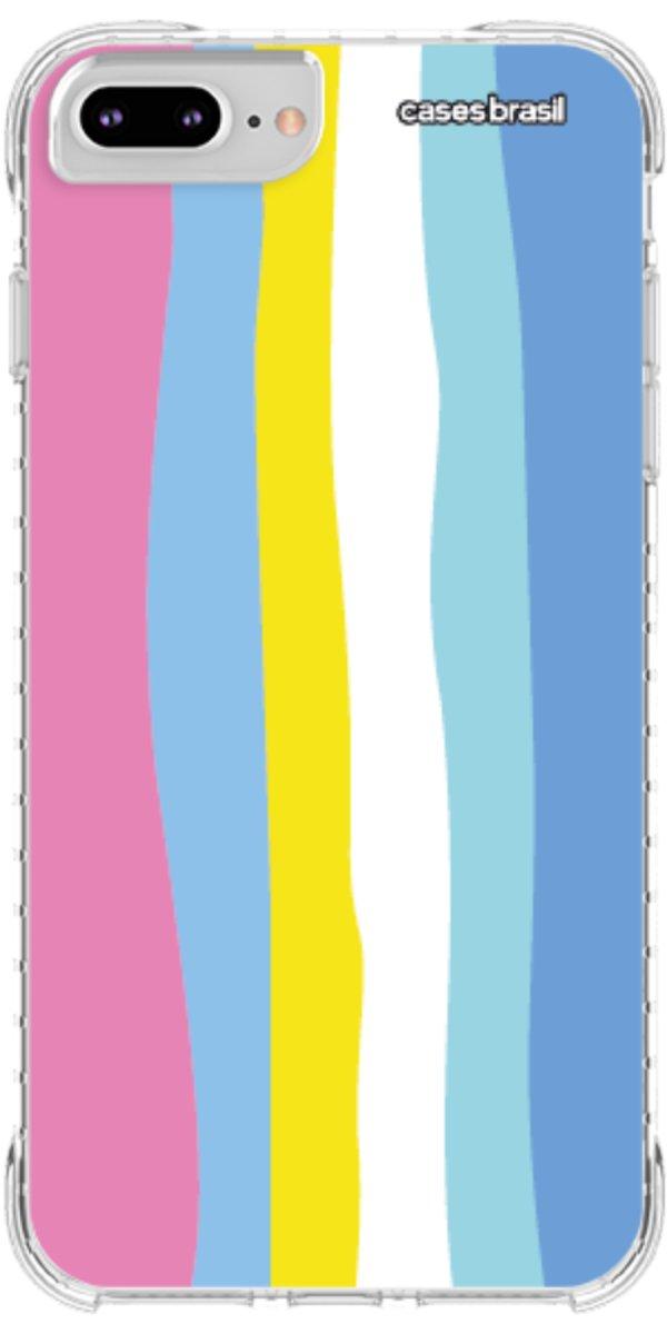 Capinha para Celular Arco-íris Vertical Colorido