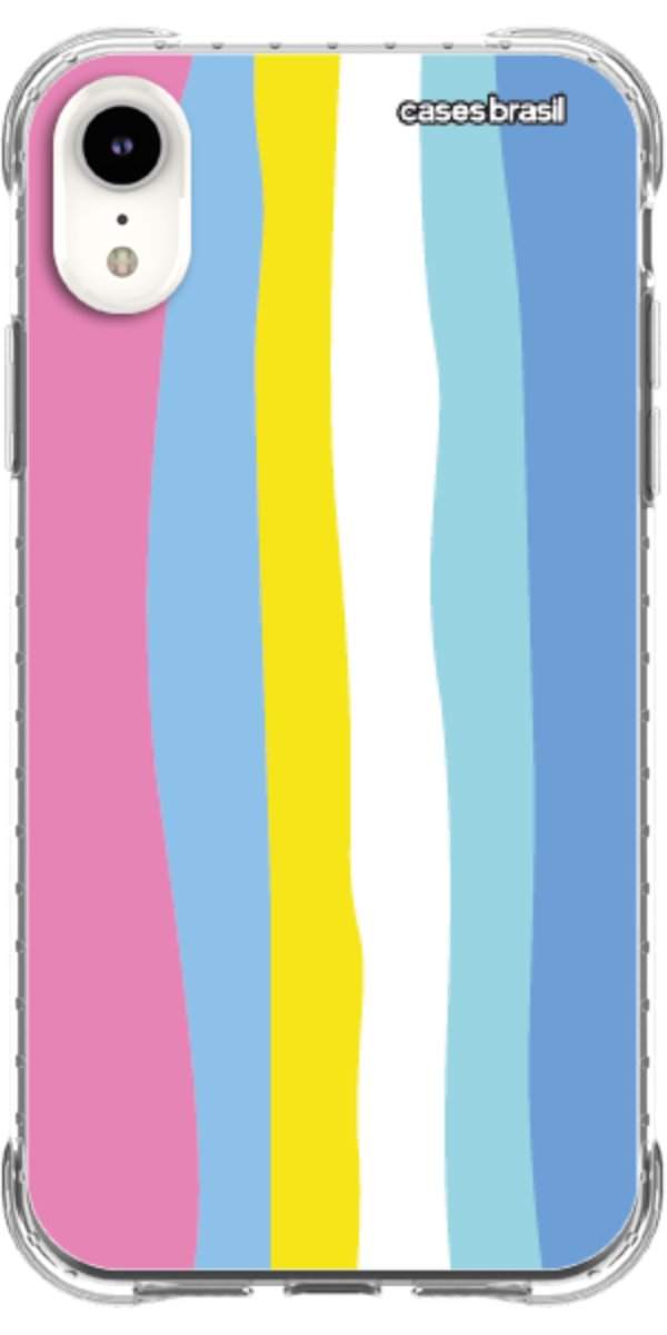 Capinha para Celular Arco-íris Vertical Colorido