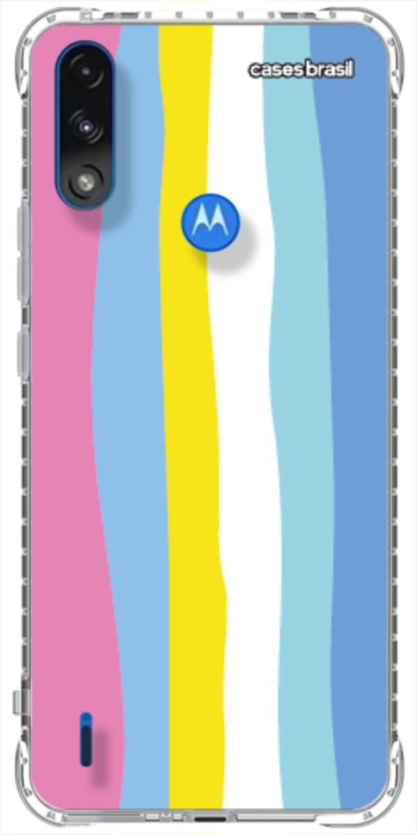 Capinha para Celular Arco-íris Vertical Colorido