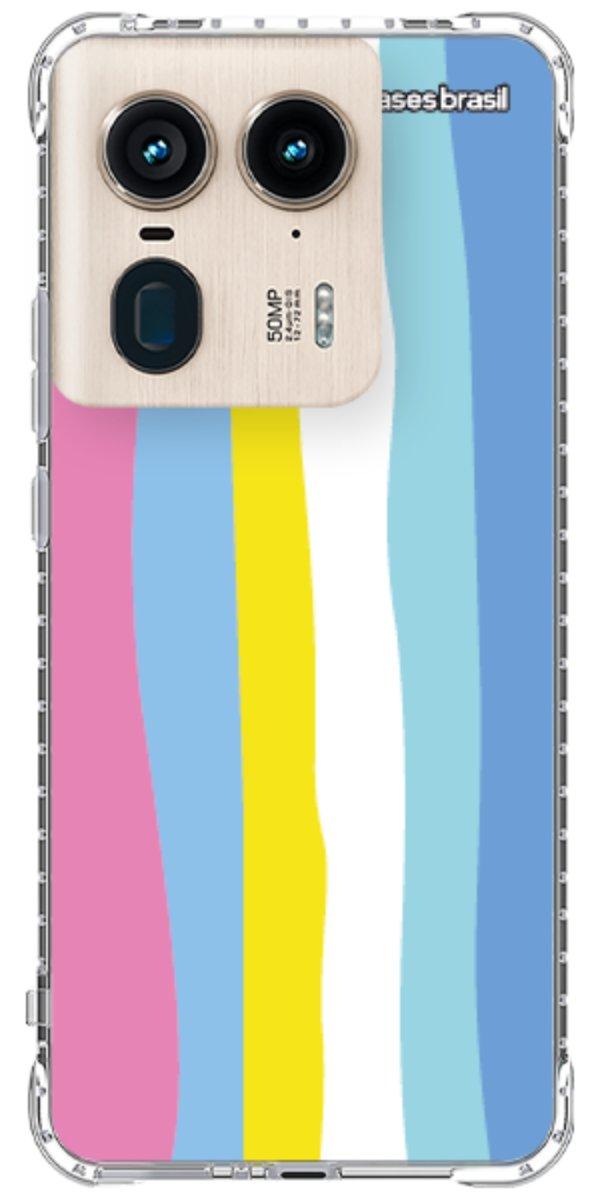 Capinha para Celular Arco-íris Vertical Colorido