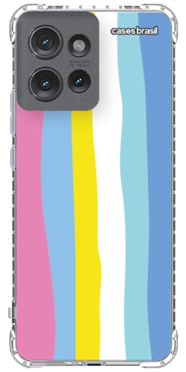 Capinha para Celular Arco-íris Vertical Colorido