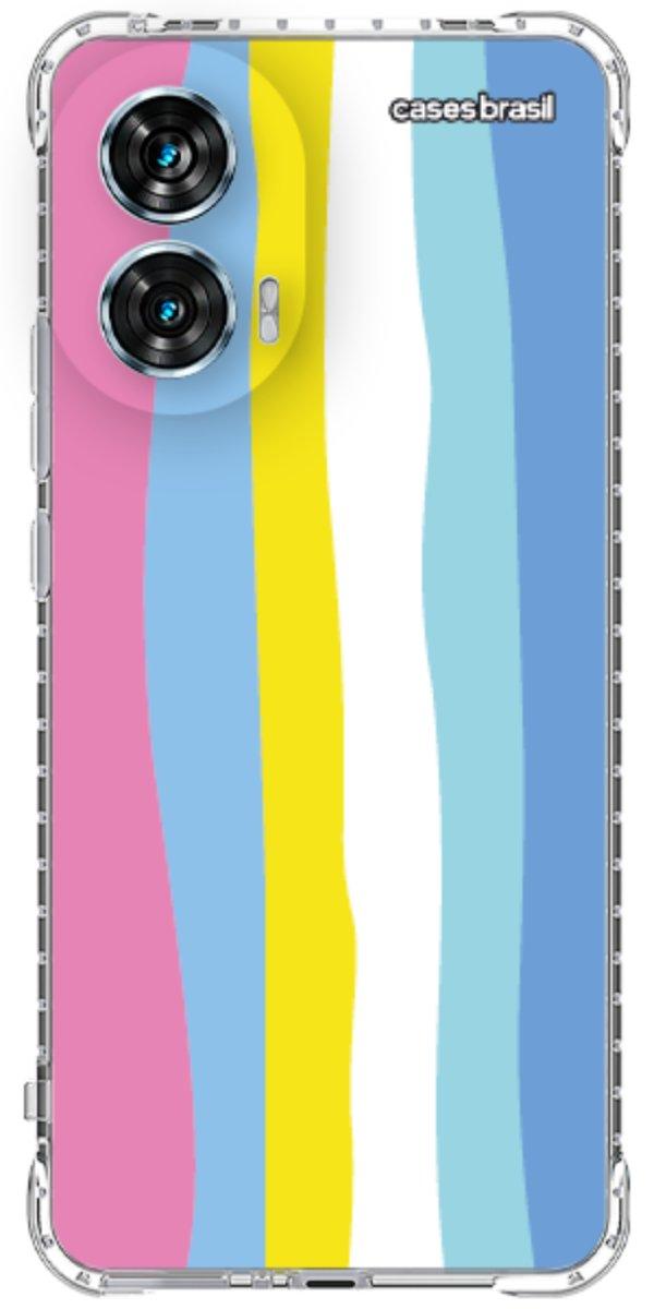 Capinha para Celular Arco-íris Vertical Colorido