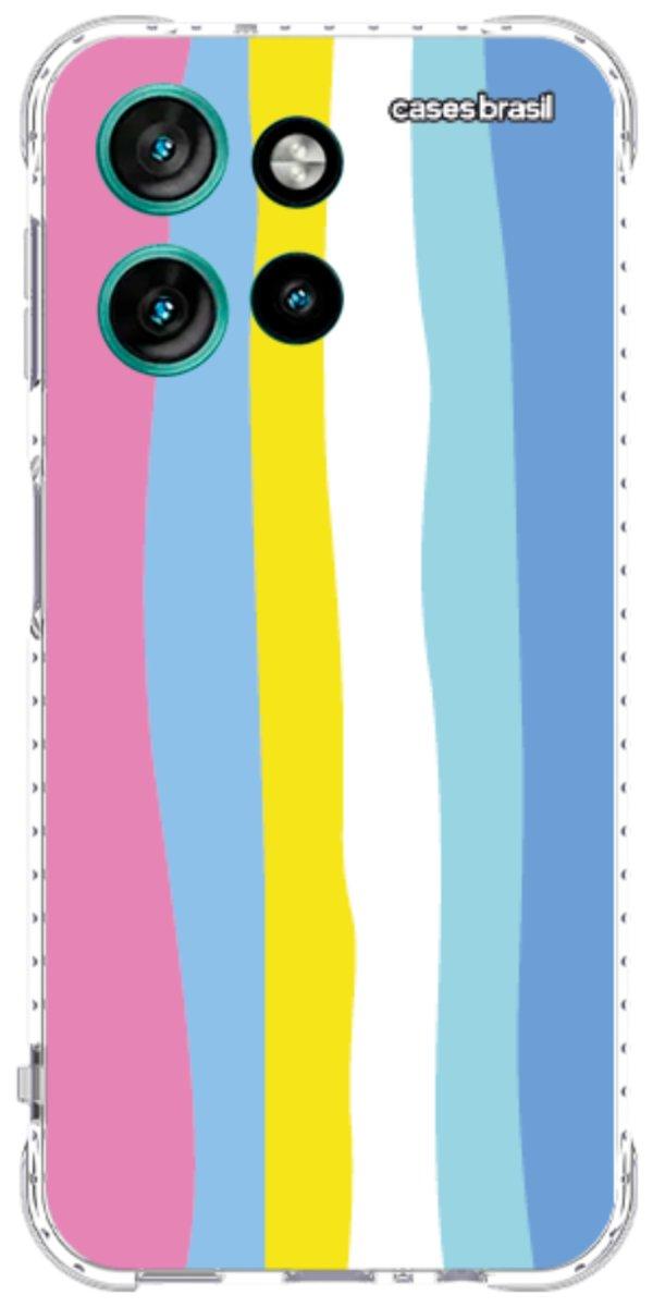 Capinha para Celular Arco-íris Vertical Colorido