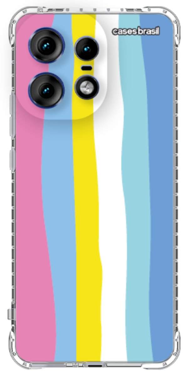 Capinha para Celular Arco-íris Vertical Colorido