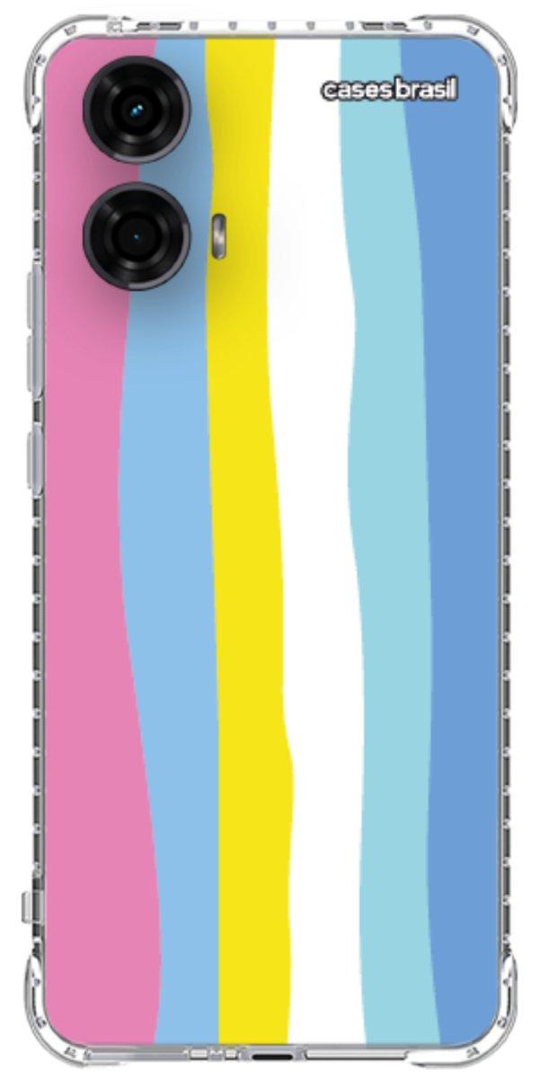 Capinha para Celular Arco-íris Vertical Colorido