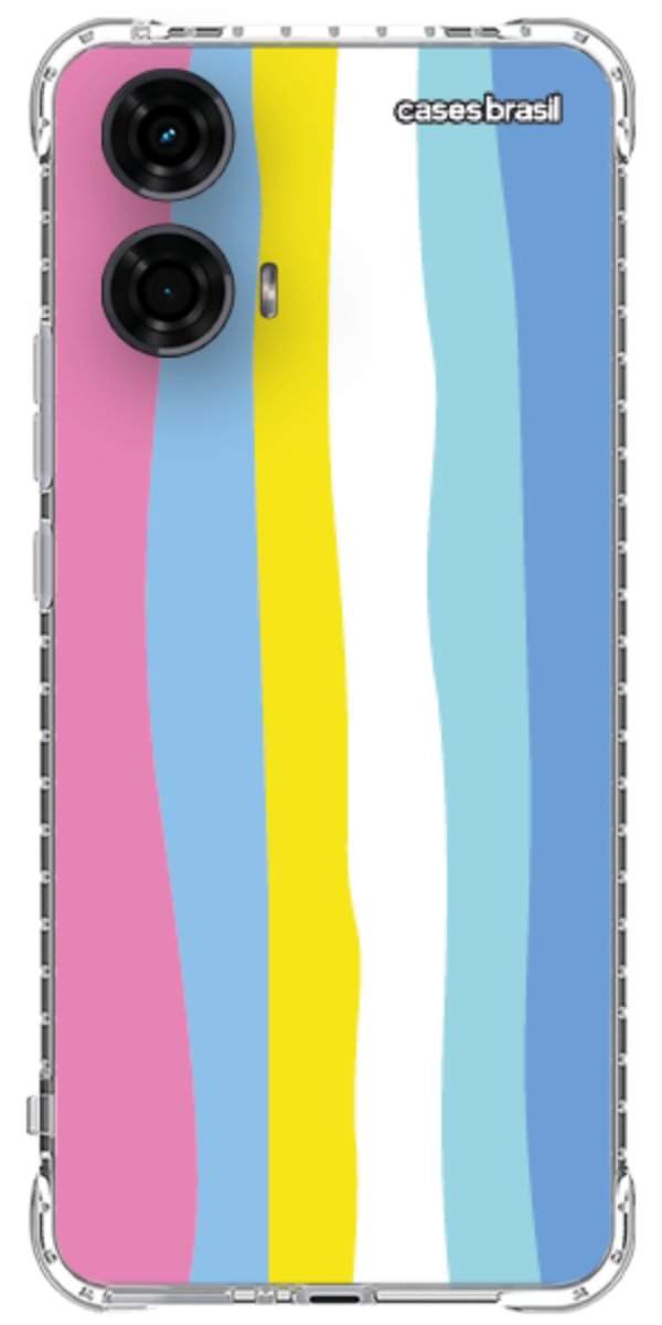 Capinha para Celular Arco-íris Vertical Colorido