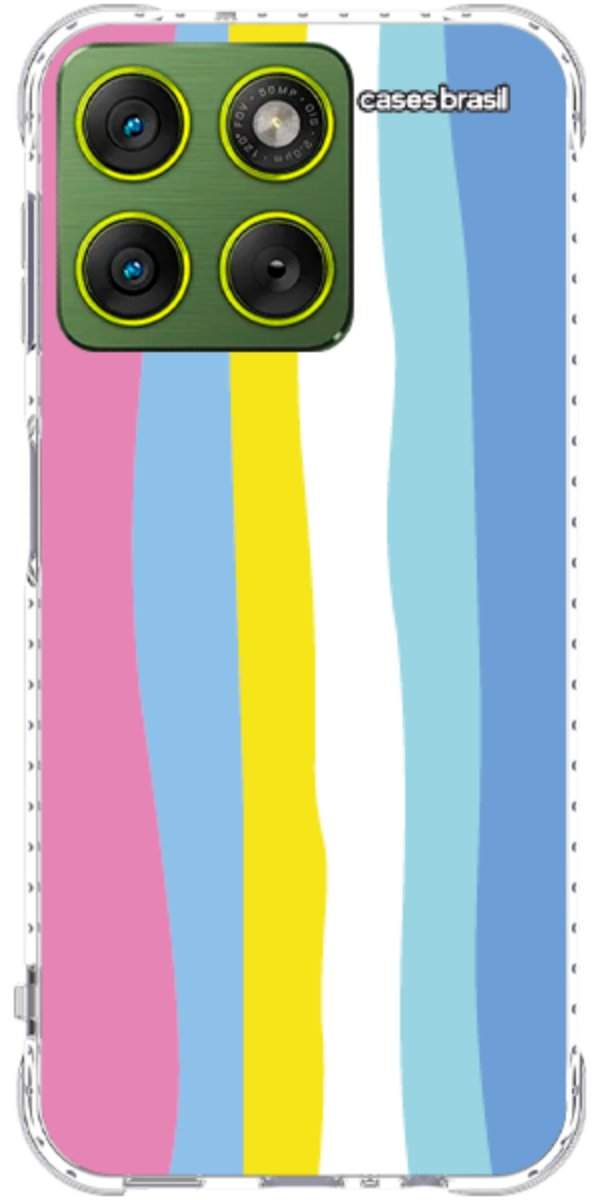 Capinha para Celular Arco-íris Vertical Colorido