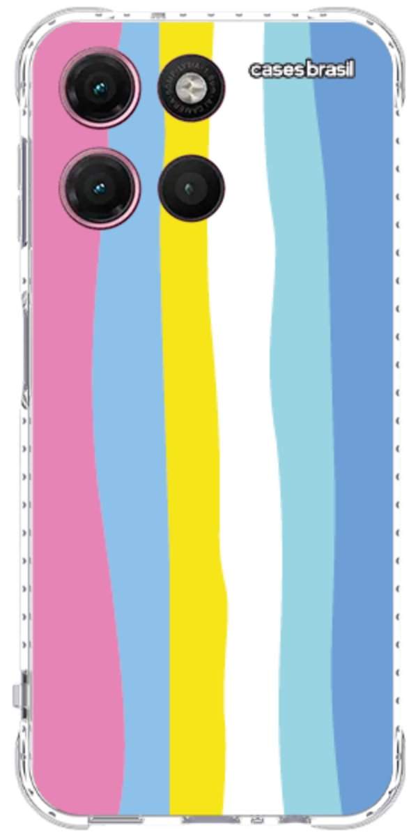 Capinha para Celular Arco-íris Vertical Colorido
