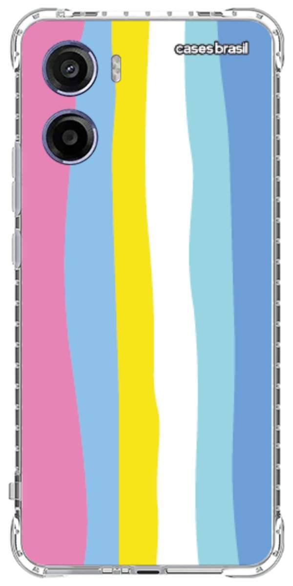 Capinha para Celular Arco-íris Vertical Colorido