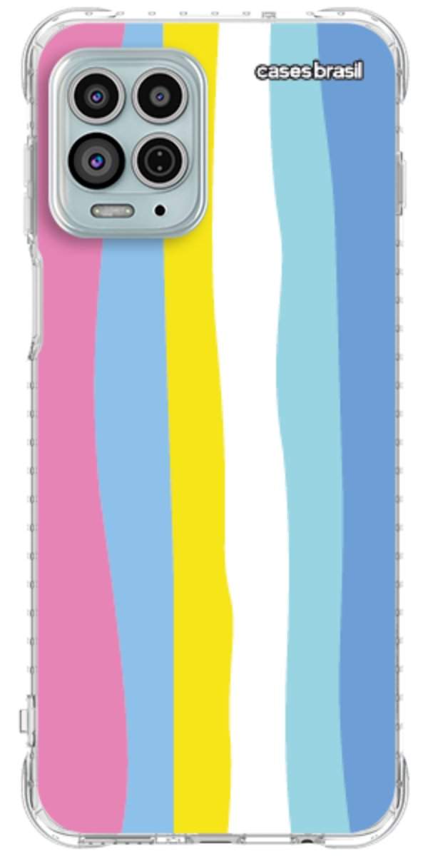 Capinha para Celular Arco-íris Vertical Colorido