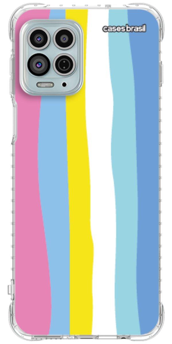 Capinha para Celular Arco-íris Vertical Colorido