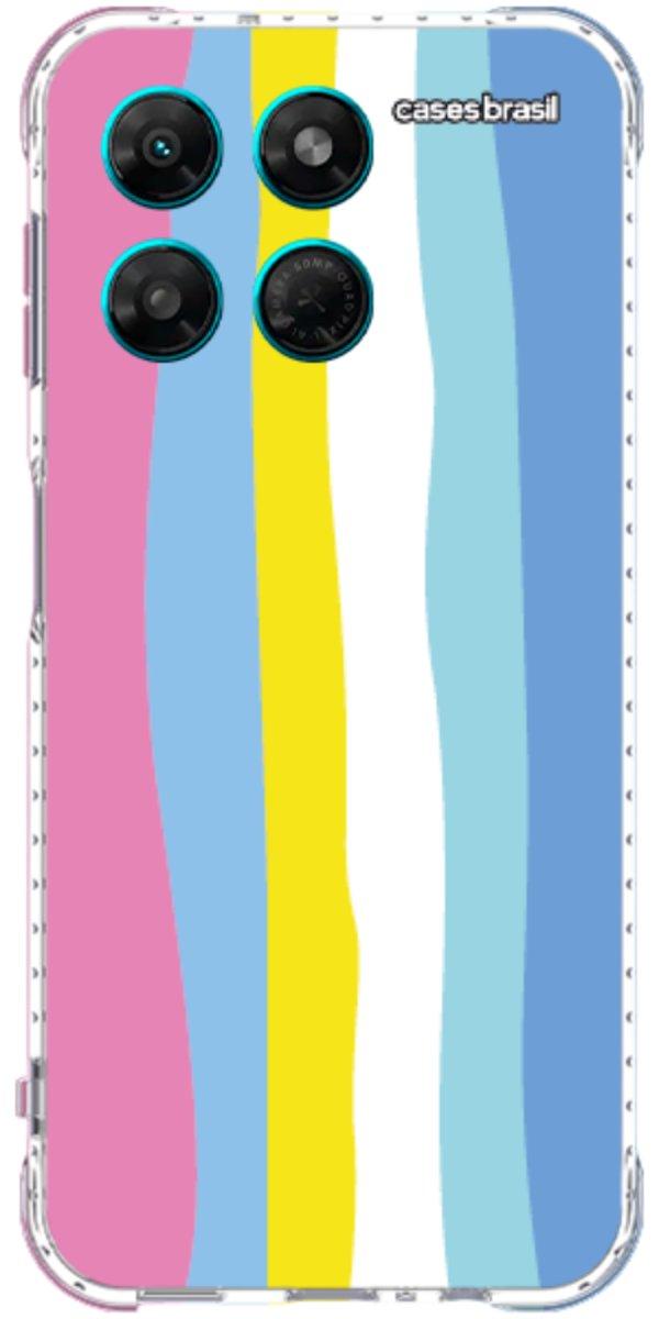 Capinha para Celular Arco-íris Vertical Colorido