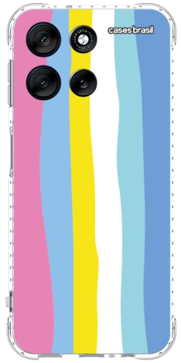 Capinha para Celular Arco-íris Vertical Colorido