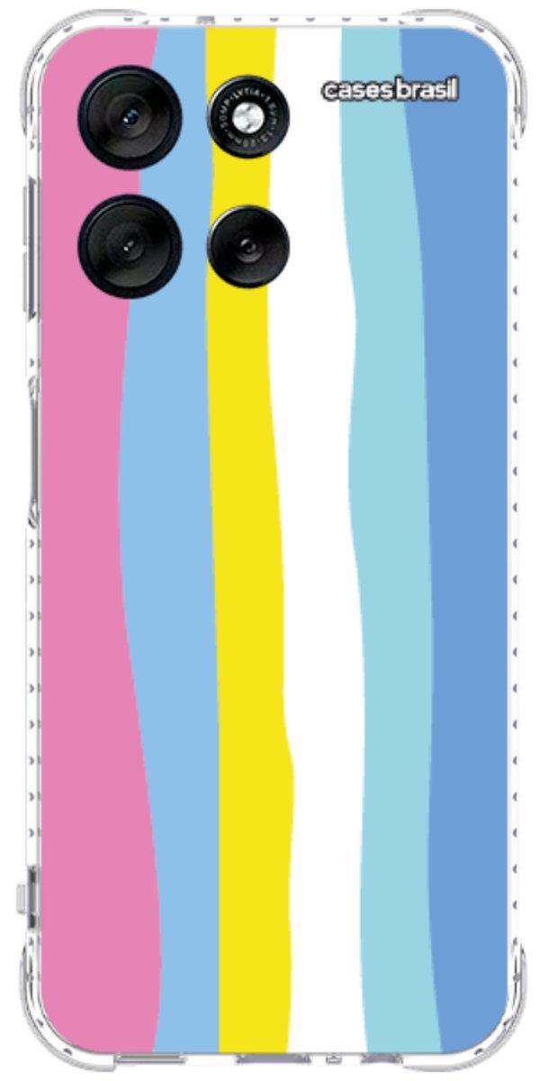 Capinha para Celular Arco-íris Vertical Colorido