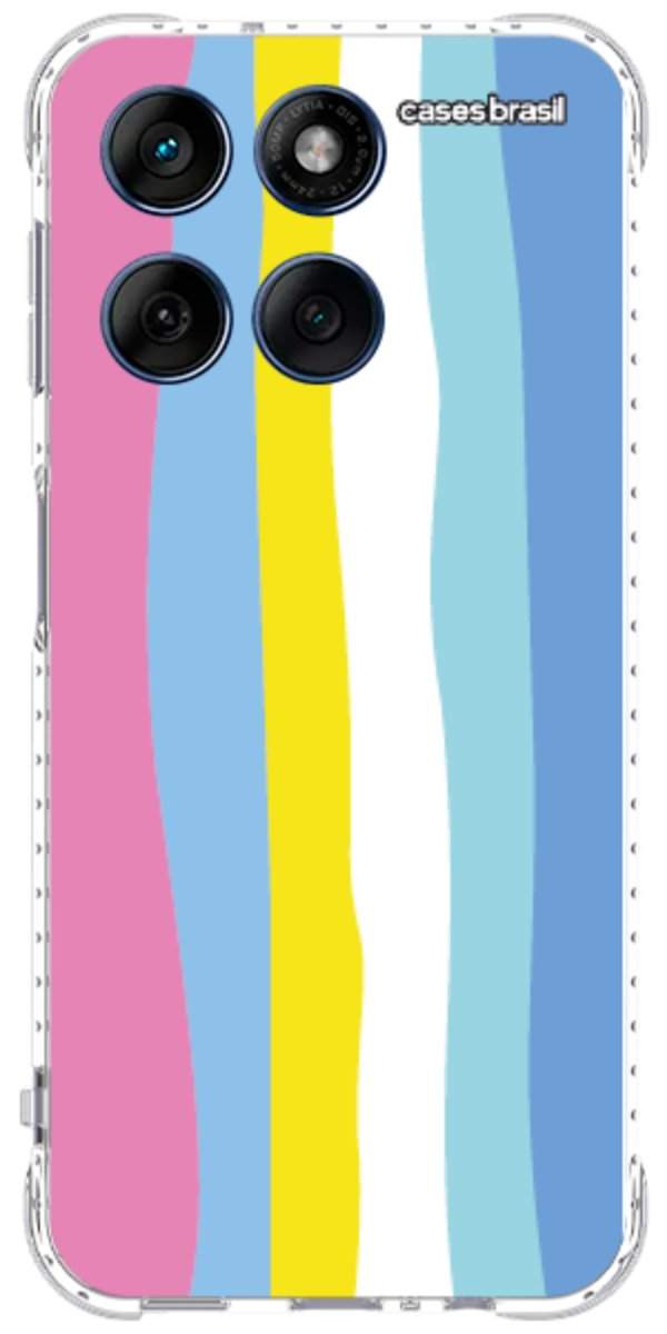 Capinha para Celular Arco-íris Vertical Colorido