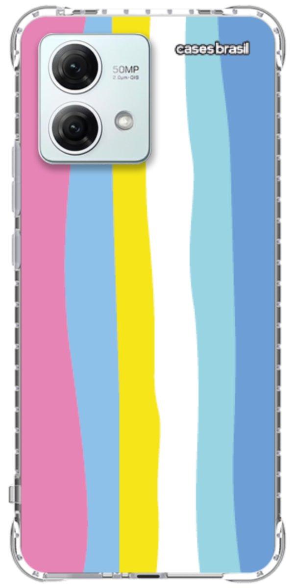 Capinha para Celular Arco-íris Vertical Colorido