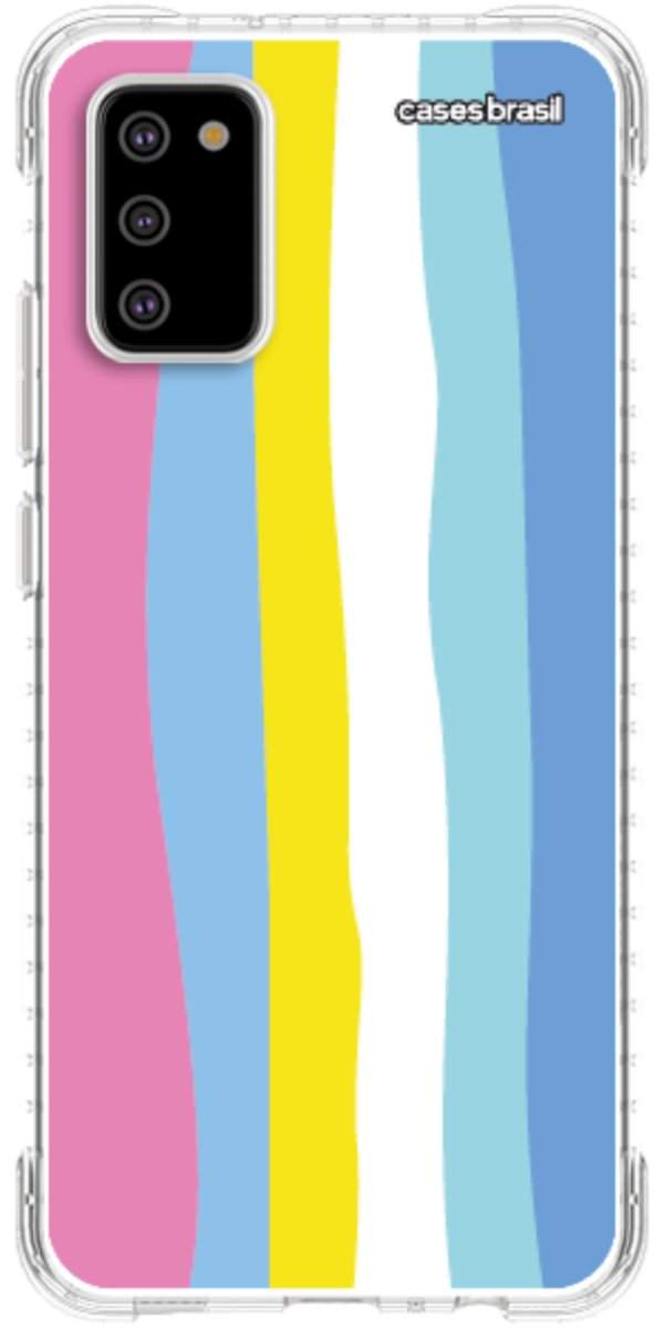 Capinha para Celular Arco-íris Vertical Colorido