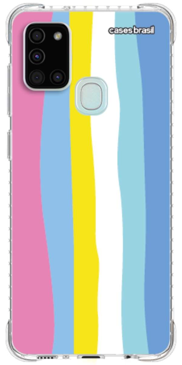 Capinha para Celular Arco-íris Vertical Colorido