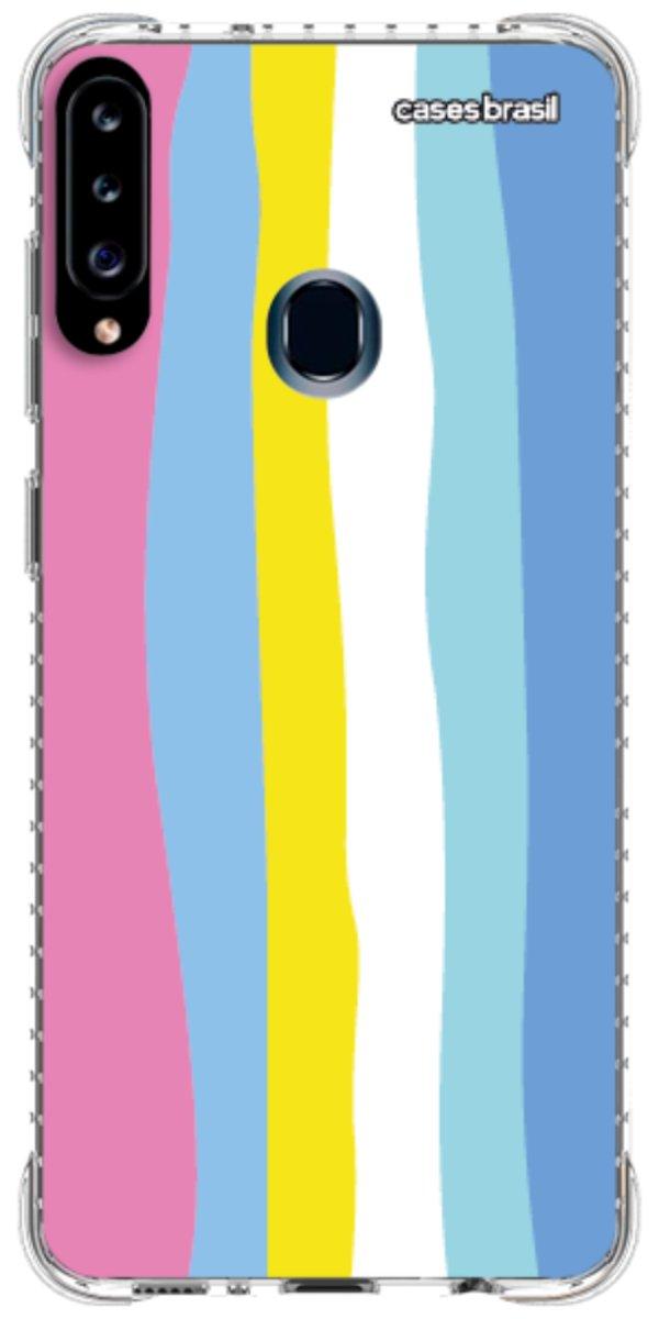 Capinha para Celular Arco-íris Vertical Colorido