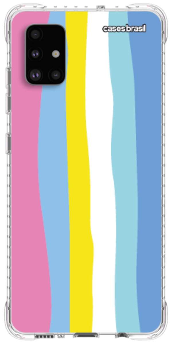 Capinha para Celular Arco-íris Vertical Colorido