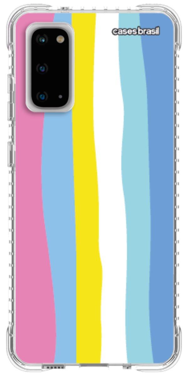 Capinha para Celular Arco-íris Vertical Colorido