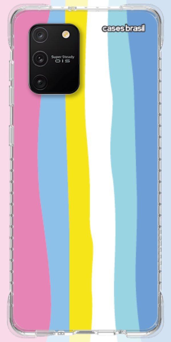 Capinha para Celular Arco-íris Vertical Colorido