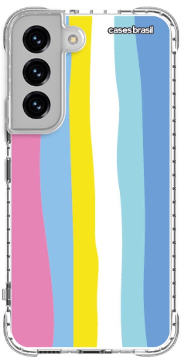 Capinha para Celular Arco-íris Vertical Colorido