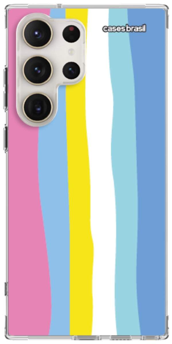 Capinha para Celular Arco-íris Vertical Colorido