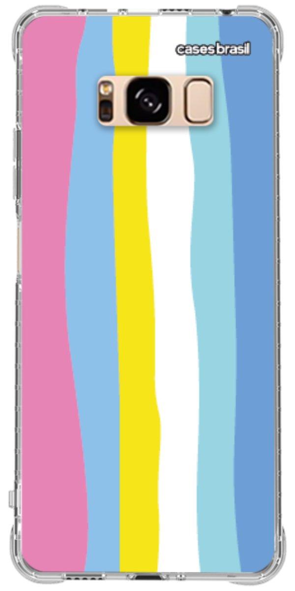 Capinha para Celular Arco-íris Vertical Colorido