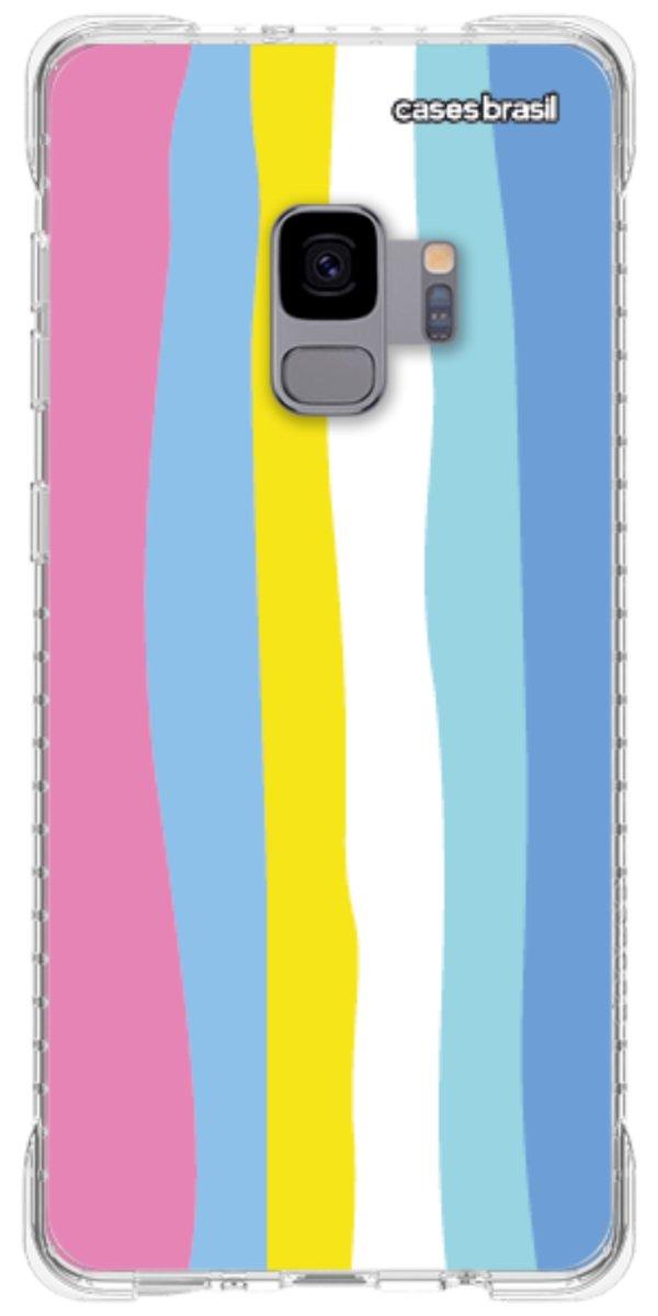 Capinha para Celular Arco-íris Vertical Colorido