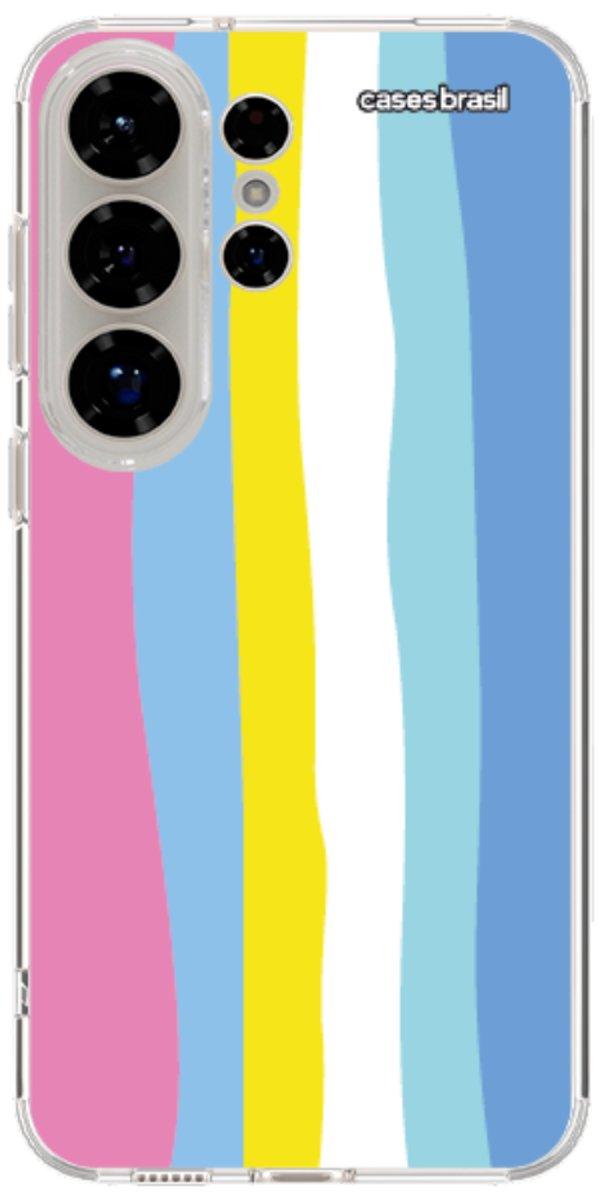Capinha para Celular Arco-íris Vertical Colorido