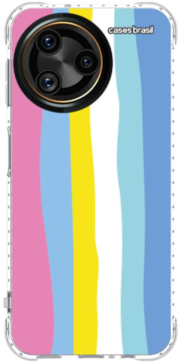 Capinha para Celular Arco-íris Vertical Colorido