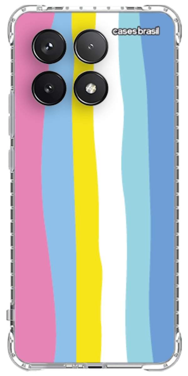 Capinha para Celular Arco-íris Vertical Colorido