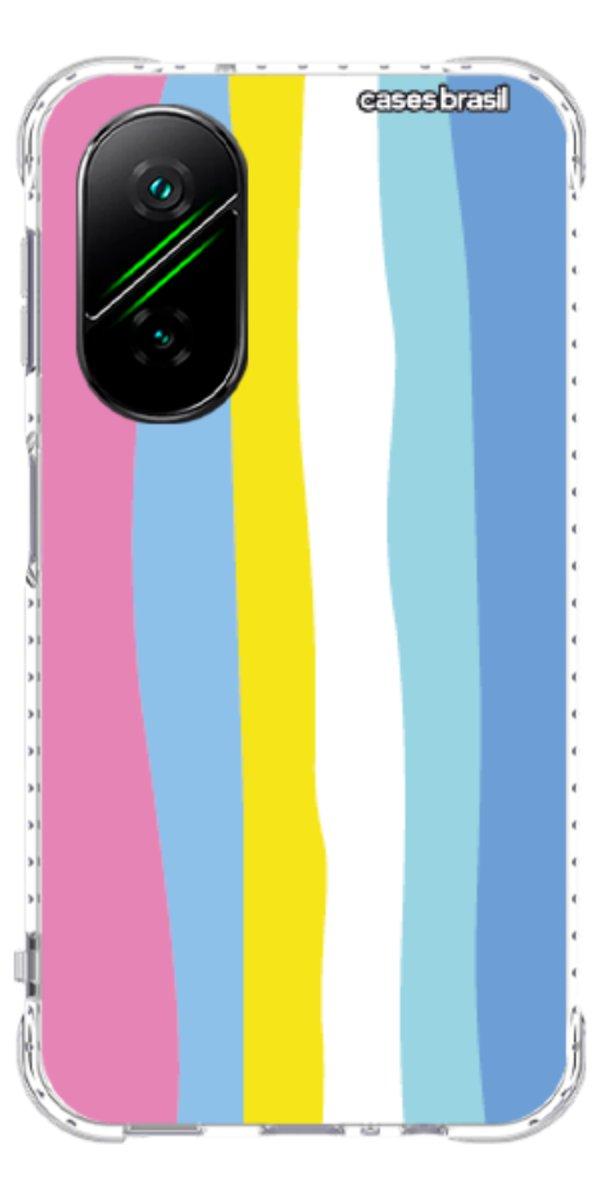 Capinha para Celular Arco-íris Vertical Colorido
