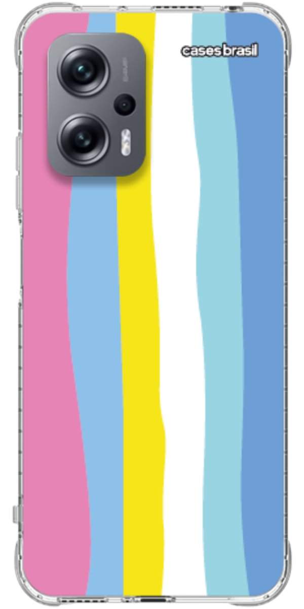 Capinha para Celular Arco-íris Vertical Colorido