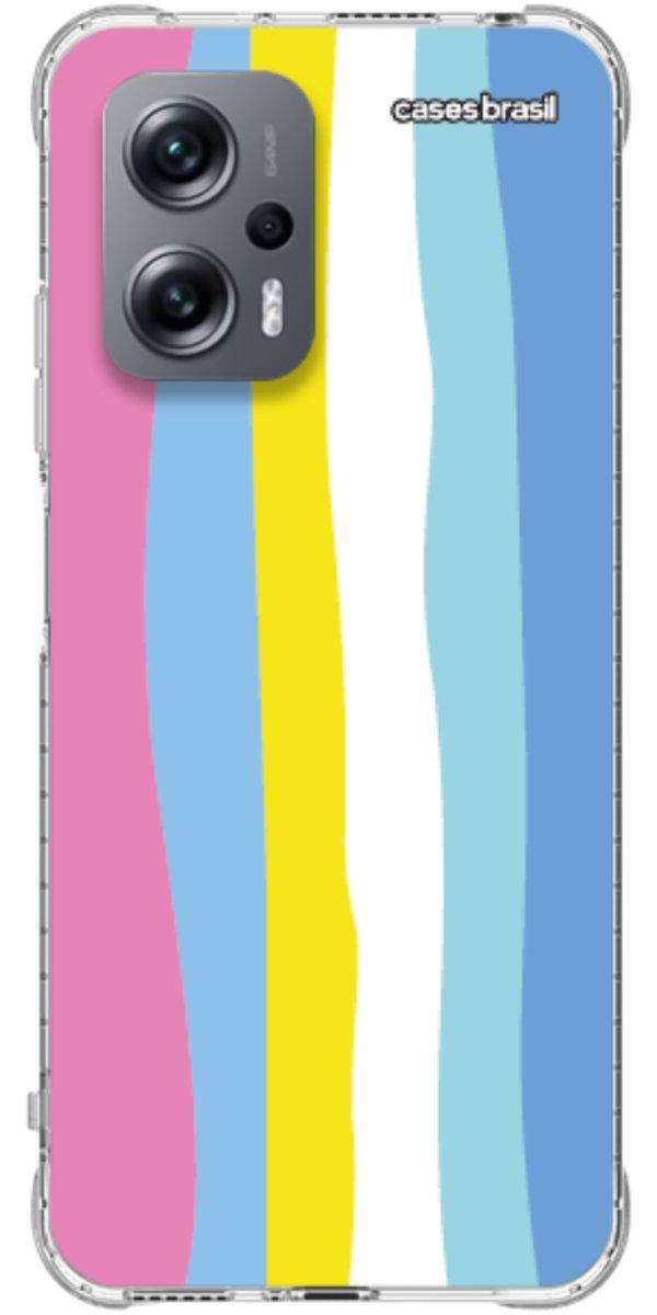 Capinha para Celular Arco-íris Vertical Colorido