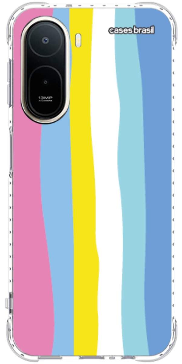Capinha para Celular Arco-íris Vertical Colorido