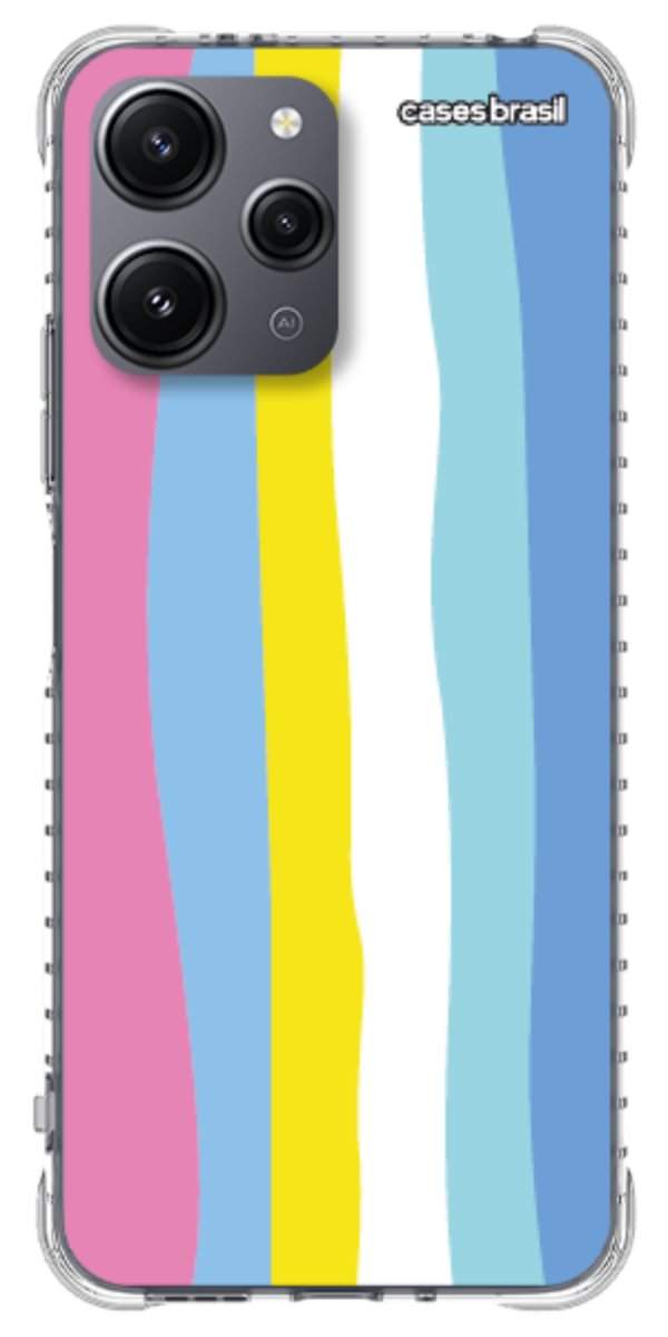 Capinha para Celular Arco-íris Vertical Colorido