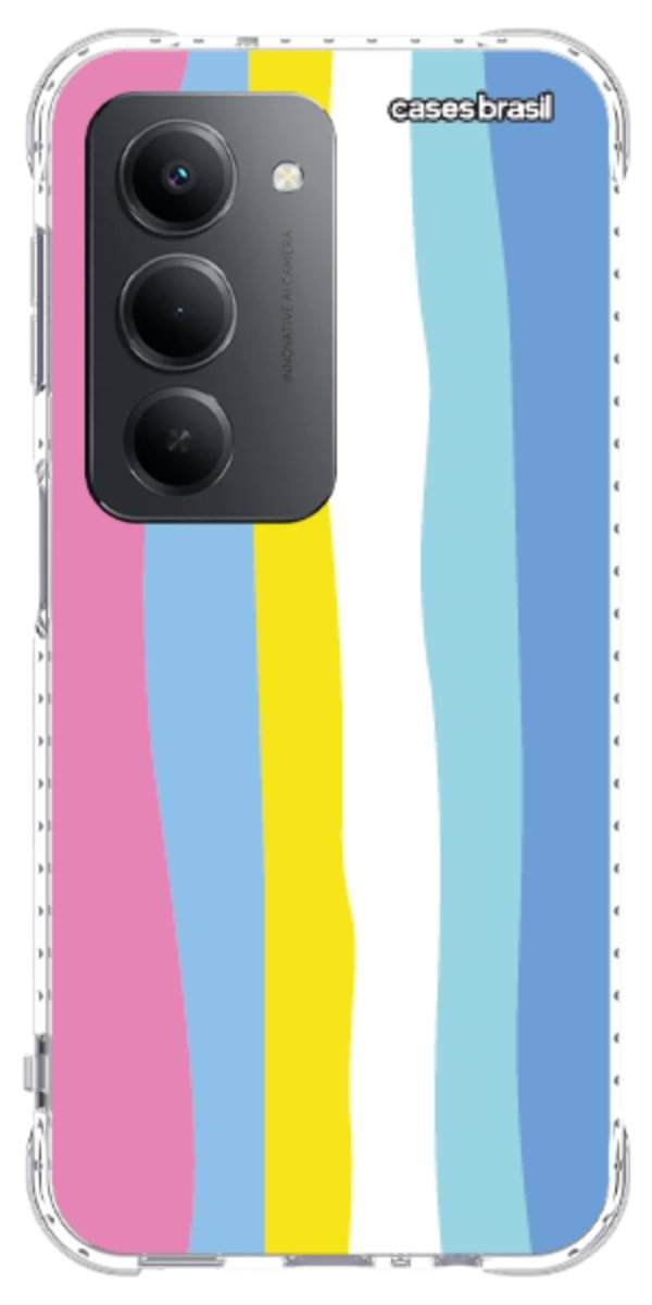 Capinha para Celular Arco-íris Vertical Colorido